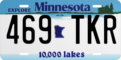MN license plate 469TKR