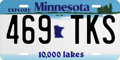 MN license plate 469TKS