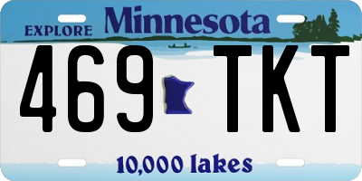 MN license plate 469TKT