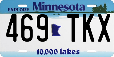 MN license plate 469TKX