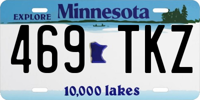 MN license plate 469TKZ