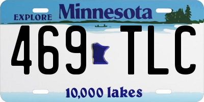 MN license plate 469TLC