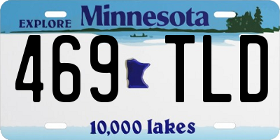 MN license plate 469TLD