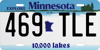 MN license plate 469TLE
