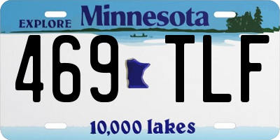 MN license plate 469TLF