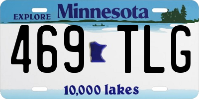 MN license plate 469TLG