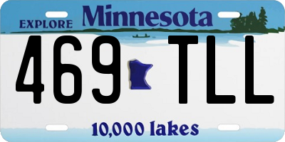MN license plate 469TLL