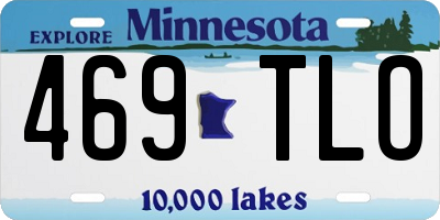 MN license plate 469TLO