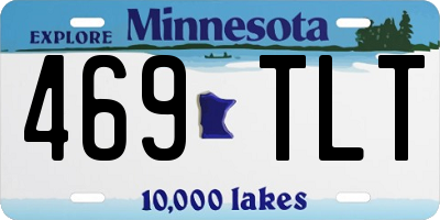 MN license plate 469TLT