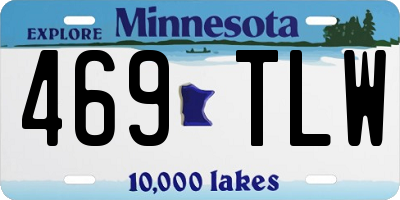 MN license plate 469TLW