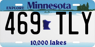 MN license plate 469TLY