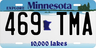 MN license plate 469TMA
