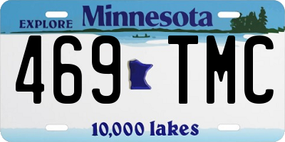 MN license plate 469TMC