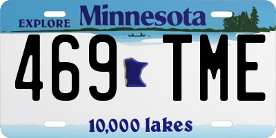 MN license plate 469TME