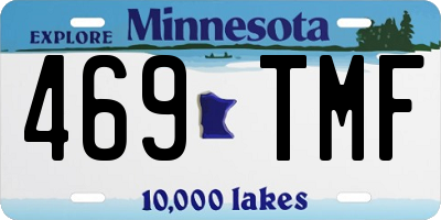 MN license plate 469TMF
