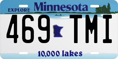 MN license plate 469TMI