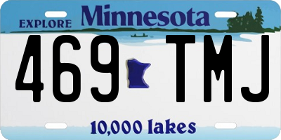 MN license plate 469TMJ