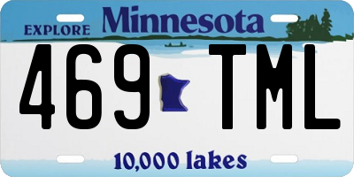 MN license plate 469TML
