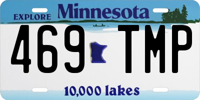 MN license plate 469TMP