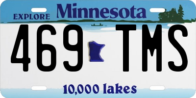 MN license plate 469TMS