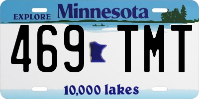 MN license plate 469TMT