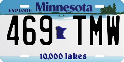 MN license plate 469TMW