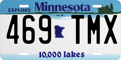 MN license plate 469TMX
