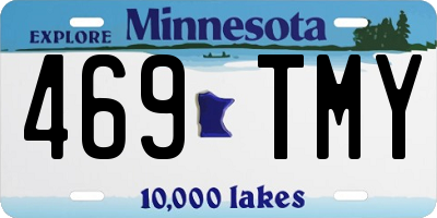 MN license plate 469TMY
