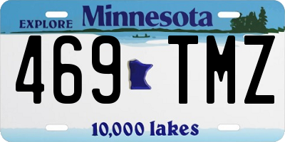 MN license plate 469TMZ