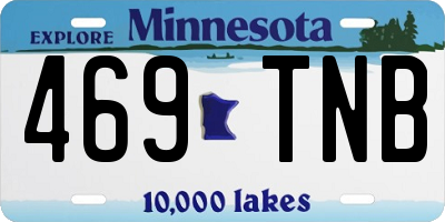 MN license plate 469TNB