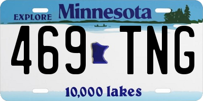 MN license plate 469TNG