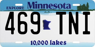 MN license plate 469TNI