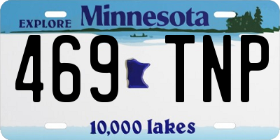 MN license plate 469TNP