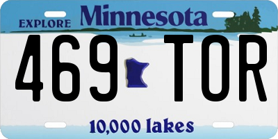 MN license plate 469TOR