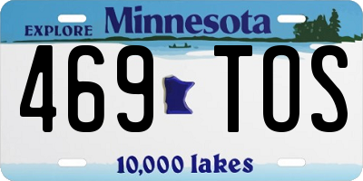 MN license plate 469TOS