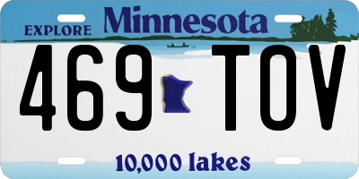 MN license plate 469TOV
