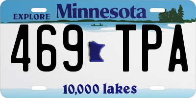 MN license plate 469TPA