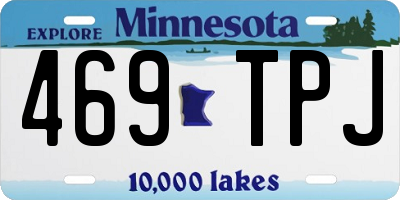 MN license plate 469TPJ