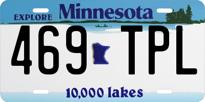 MN license plate 469TPL