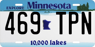 MN license plate 469TPN