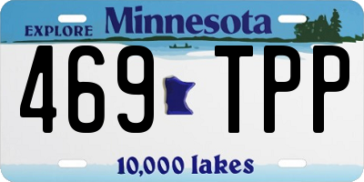 MN license plate 469TPP