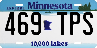 MN license plate 469TPS