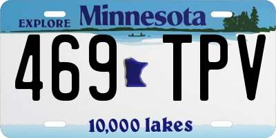 MN license plate 469TPV
