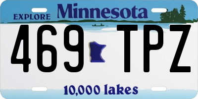MN license plate 469TPZ