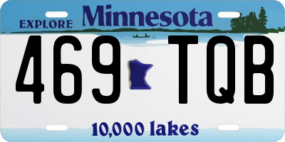 MN license plate 469TQB