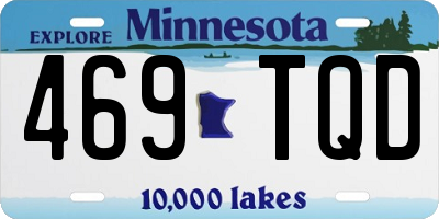 MN license plate 469TQD