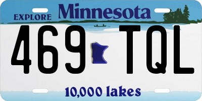 MN license plate 469TQL