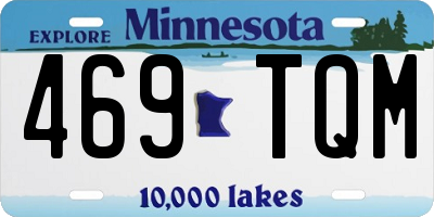 MN license plate 469TQM