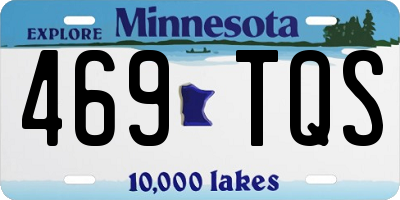 MN license plate 469TQS