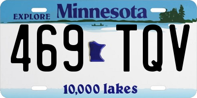 MN license plate 469TQV